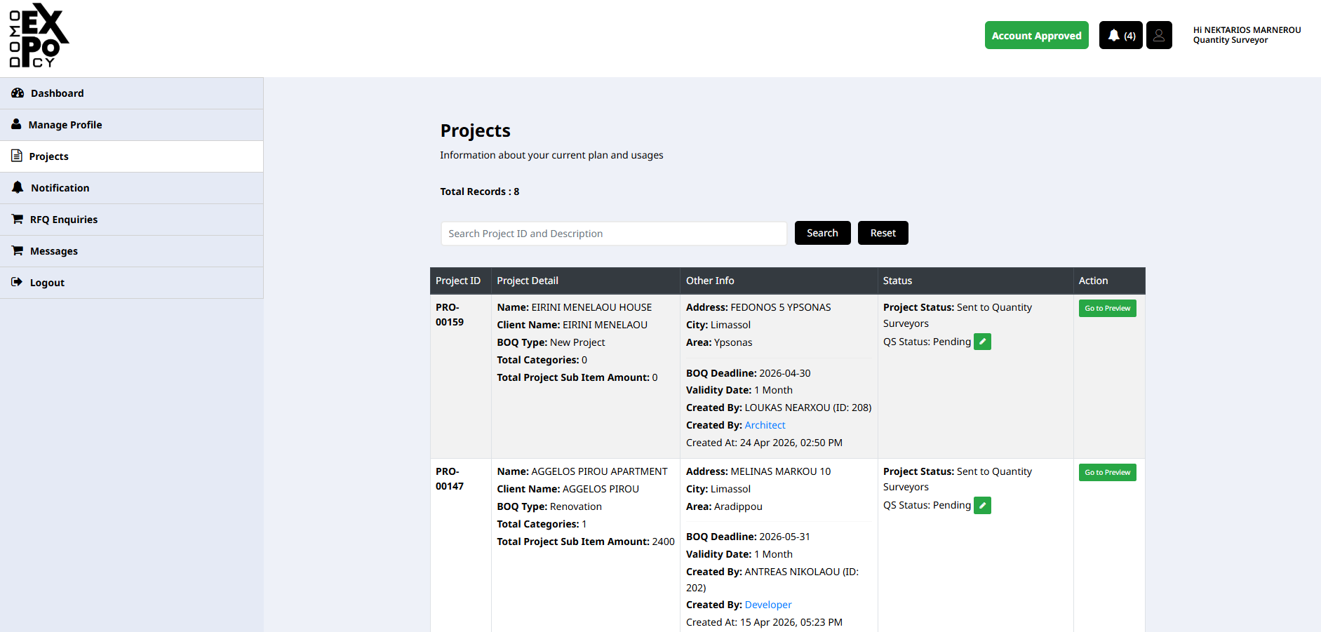 DOMO EXPO Project Flow