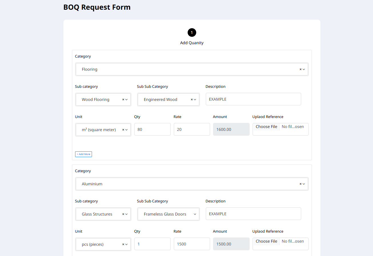 DOMO EXPO BOQ screenshot