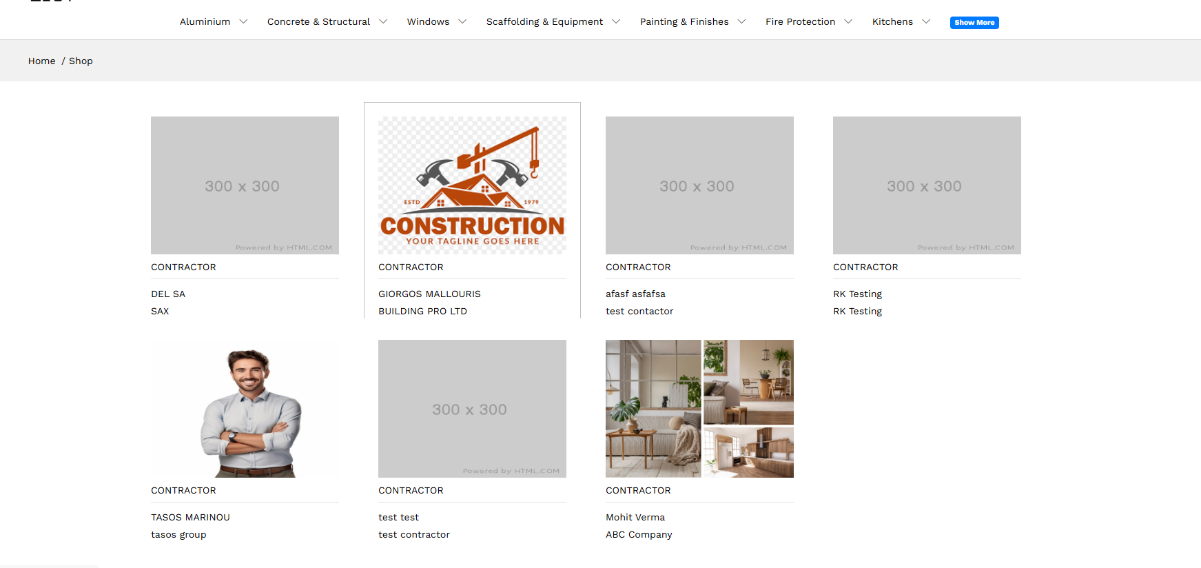 DOMO EXPO Constructor Homepage