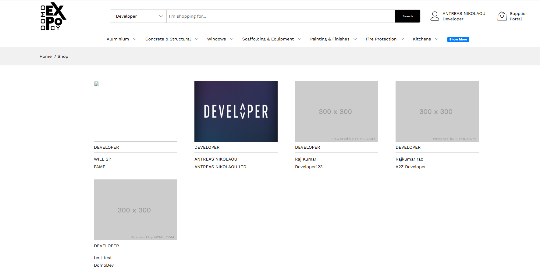 DOMO EXPO Developer Listing